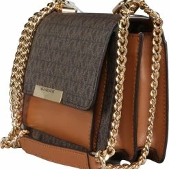 Beste deal 😍 Michael Kors Xs Gusset Dames Crossbodytas - Bruin 🔔 -tassen-dames Verkoop 550x579 7