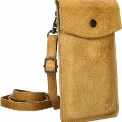 Uitgang ✔️ Bear Design Kleine Schoudertas / Crossbody Tas Dames - Leer - Calisto Pelle - Cognac 🔔 -tassen-dames Verkoop 550x580