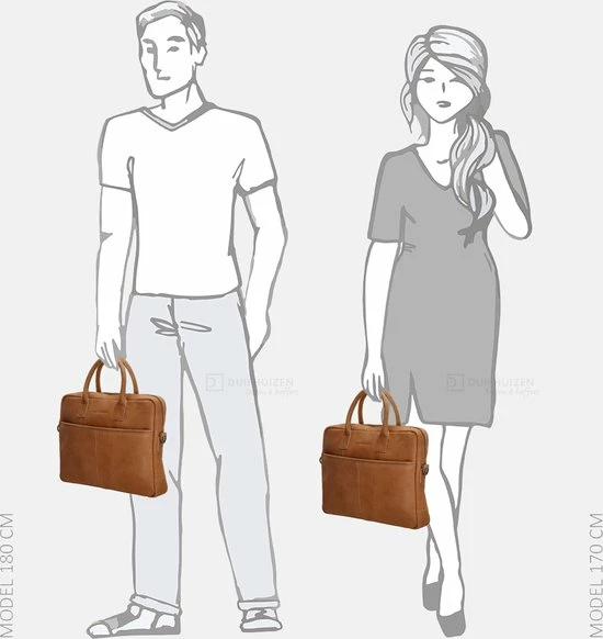 Flash-uitverkoop π Hide & Stitches PROMOTIE Laptoptas 15,6 Inch (38 Cm) - Cognac π 12 Flash-uitverkoop π Hide & Stitches PROMOTIE Laptoptas 15,6 Inch (38 Cm) - Cognac π - Afbeelding 12