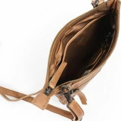 Beste Verkoop 🥰 Bear Design Sally Leren Schoudertasje / Crossbodytas - Cognac 🥰 -tassen-dames Verkoop 550x585 1