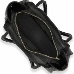 Nieuw 🎁 Fred De La Bretoniere Medium Schoudertas / Crossbody Tas Dames - Leer - Soft Grain Leather - Zwart ⌛ -tassen-dames Verkoop 550x585 5