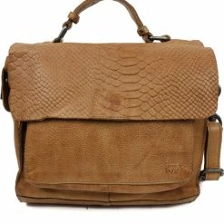 Hete verkoop π₯° Bear Design Milou Leren Schoudertas - Taupe π₯