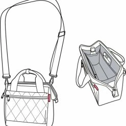 Beste Pirce ❤️ Reisenthel Allrounder Cross Schoudertas - 4L - Rhombus Black Zwart 🔔 -tassen-dames Verkoop 550x590 4