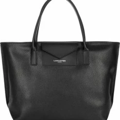 Beste Verkoop 🔥 Shopper Lancaster Paris Maya - Zwart - Leer +PU ✨