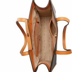 Coupon 🎁 Guess Silvana Dames Shopper Kunstleer - Bruin 👍 -tassen-dames Verkoop 550x598 2