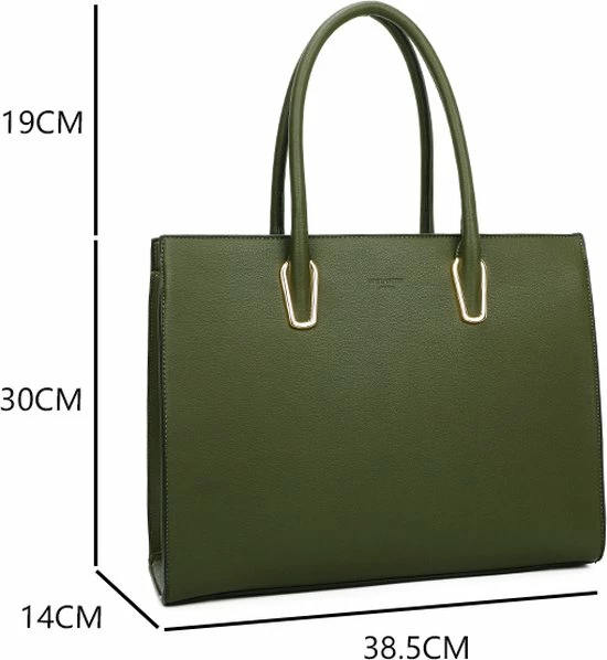Coupon π Merkloos Gallantry - Dames Tas Shopper - Handtas - Schooltas - Werktas - Geschikt Voor A4 - D. Green π€© 9 Coupon π Merkloos Gallantry - Dames Tas Shopper - Handtas - Schooltas - Werktas - Geschikt Voor A4 - D. Green π€© - Afbeelding 9