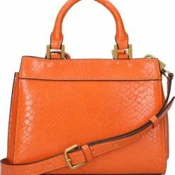 Korting 🎉 Guess Dames Handtassen Katey Mini Satchel - Oranje 🤩 -tassen-dames Verkoop 550x601 8