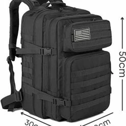 Promo ✨ Merkloos Homezie Militaire Rugzak | 50 Liter Capaciteit | Zwart | Tactical 🎒 Backpack | Leger Rugzak | Rugzak | Camouflage Rugzak ✔️ -tassen-dames Verkoop 550x607 1