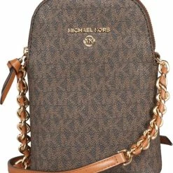 Goedkoopste 🔔 Michael Kors Schoudertas Jet Set Leer - Bruin 😉 -tassen-dames Verkoop 550x607 5