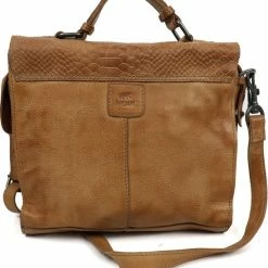 Hete verkoop 🥰 Bear Design Milou Leren Schoudertas - Taupe 🔥 -tassen-dames Verkoop 550x614