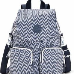 Beste Verkoop 🥰 Kipling FIREFLY UP Dames Rugzak - Urban Chevron 🎁