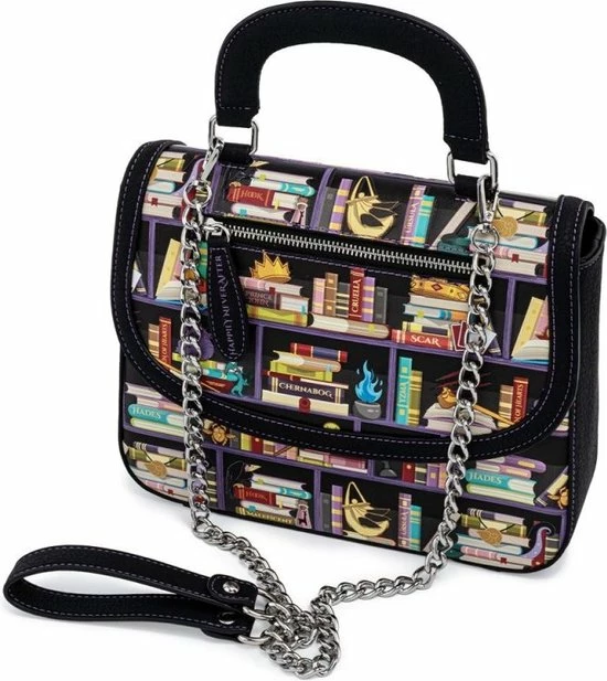 Hete verkoop π Schoudertas Disney Villains Books- All Over Print- Loungefly π 3 Hete verkoop π Schoudertas Disney Villains Books- All Over Print- Loungefly π - Afbeelding 3