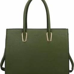 Coupon 👍 Merkloos Gallantry - Dames Tas Shopper - Handtas - Schooltas - Werktas - Geschikt Voor A4 - D. Green 🤩