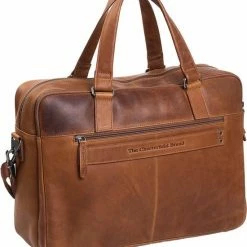 Uitgang 🔥 Chesterfield Misha Leren Laptoptas - 17 Inch - Cognac 🎉 -tassen-dames Verkoop 550x622 5