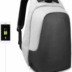 Beste Verkoop 😀 Tigernu Trendy - Laptop Rugzak 15,6 Inch - Rugtas - Laptoptas - Grijs - Rugzak Heren Vrouwen - Anti Diefstal USB 🔔 -tassen-dames Verkoop 550x622 8