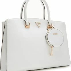 Top 10 ✨ GUESS Alexie Dames Crossbody TasHandtas Kunstleer - Wit 🌟 -tassen-dames Verkoop 550x625 2