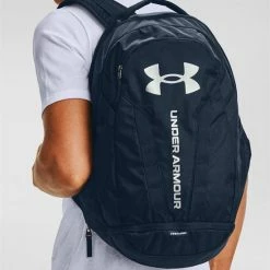Gloednieuw 👏 Under Armour Hustle 5.0 🎒 Backpack - Rugzak - Navy (marineblauw) ⭐ -tassen-dames Verkoop 550x627 1