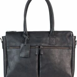 Flash-uitverkoop 🤩 Burkely Antique Avery Unisex Schoudertas 15,6'' Laptoptas - Zwart 🔔 -tassen-dames Verkoop 550x629