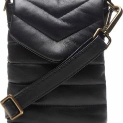 Beste recensies van 🤩 Chabo Bags & More Chabo Bags - Valencia Padded Phone Bag - Telefoontasje - Crossoverbag - Leer - Zwart 🤩 -tassen-dames Verkoop 550x631 4