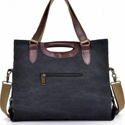 Goedkoop 🔔 ZILOU® Schoudertas - Handtas - Dames - Canvas - Zwart Multicolor 🔔 13 Goedkoop 🔔 ZILOU® Schoudertas - Handtas - Dames - Canvas - Zwart Multicolor 🔔 -tassen-dames Verkoop 550x631 8