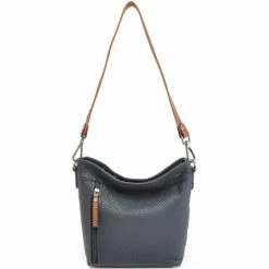 Goedkoop 👏 Berba Medium Schoudertas / Crossbody Tas Dames - Leer - Chamonix - Blauw 🥰