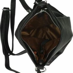 Aanbiedingen 🔔 Gigi Fratelli Kleine Schoudertas / Crossbody Tas Dames - Leer - Romance - Zwart ⌛ -tassen-dames Verkoop 550x639 3