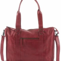 Nieuw π Bear Design Mea Leren Schoudertas / Laptoptas 13,3" - Rood π