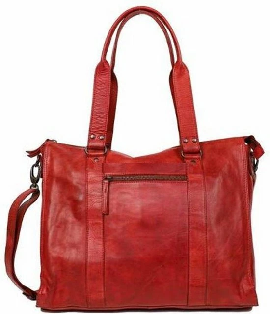 Nieuw π Bear Design Mea Leren Schoudertas / Laptoptas 13,3" - Rood π 12 Nieuw π Bear Design Mea Leren Schoudertas / Laptoptas 13,3" - Rood π - Afbeelding 12