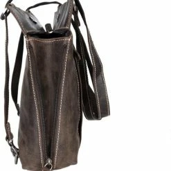 Beste recensies van 🛒 Arrigo Rugtas Leer Of Schoudertas Leer Donkerbruin - Rugzak Leer Anti-Diefstal - Groter Te Maken Met 2 Zij Ritsen 😍 -tassen-dames Verkoop 550x640