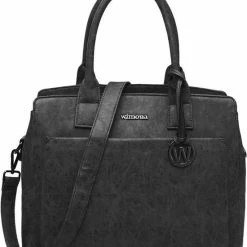 Coupon ✔️ Wimona Isabella 2060 Schoudertas / Laptoptas - 15,4 Inch - Zwart 😉