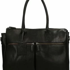 Flash-uitverkoop 🤩 Burkely Antique Avery Unisex Schoudertas 15,6'' Laptoptas - Zwart 🔔 -tassen-dames Verkoop 550x644 1