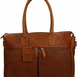 Flash-uitverkoop ❤️ Burkely Antique Avery Unisex Schoudertas 15,6'' Laptoptas - Cognac 🎁 -tassen-dames Verkoop 550x644