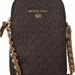 Goedkoopste 🔔 Michael Kors Schoudertas Jet Set Leer - Bruin 😉 -tassen-dames Verkoop 550x646 3