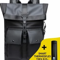 Aanbiedingen β Bange Rugzak - 15,6 Inch Laptop Vak - Multifunctioneel - Comfort - Incl. Smart Thermosfles π