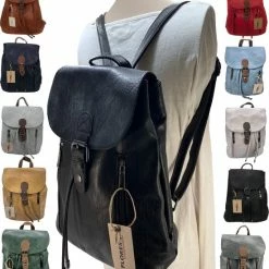 Top 10 💯 Flores Lederwaren Soepele Antraciet Leren Rugzak 🎁 -tassen-dames Verkoop 550x651 6