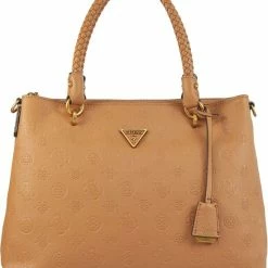 Flash-uitverkoop 🥰 GUESS Shopper Dames / Handtas - Leer - Helaina PB - Cognac ❤️