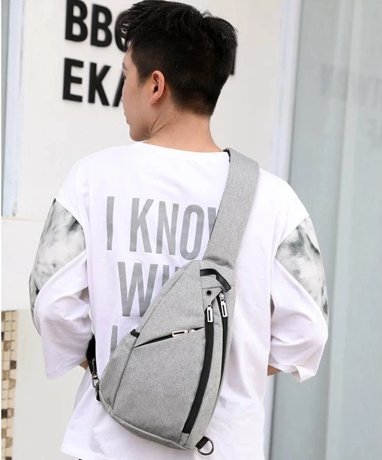 Flash-uitverkoop π Q-bag Crossbody Small-Bag! Casual Tas - Grijs - Moderne Multifunctionele Schoudertas π 6 Flash-uitverkoop π Q-bag Crossbody Small-Bag! Casual Tas - Grijs - Moderne Multifunctionele Schoudertas π - Afbeelding 6