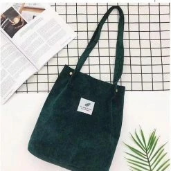 Coupon 💯 Zacia Schoudertas Corduroy - Groen - Ribstof - Dames 💯 -tassen-dames Verkoop 550x664 1