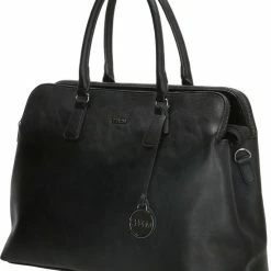 Coupon 💯 Charm London Bromley Schoudertas / Laptoptas - 15,6 Inch - Zwart 🎁 -tassen-dames Verkoop 550x666 1