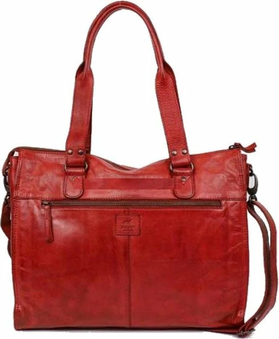 Nieuw π Bear Design Mea Leren Schoudertas / Laptoptas 13,3" - Rood π 11 Nieuw π Bear Design Mea Leren Schoudertas / Laptoptas 13,3" - Rood π - Afbeelding 11