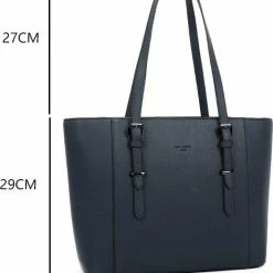 Flash-uitverkoop 🎁 Merkloos Gallantry - Dames Tas Shopper - Handtas - Schooltas - Werktas - D. Blue 💯 -tassen-dames Verkoop 550x675