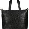 Flash-uitverkoop ⭐ Fred De La Bretoniere Dames Schoudertas / Crossbody Tas - Croco - Zwart 🛒