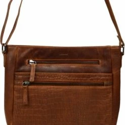 Aanbiedingen 👏 DSTRCT Crossbodytas Croco Leer - Cognac 🥰 -tassen-dames Verkoop 550x676 8