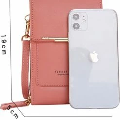 Flash-uitverkoop 🤩 Topco Telefoontasje Met Ingebouwde Touchscreen - Ruimte Voor Telefoon, Pasjes & Contant Geld - Blauw 🧨 -tassen-dames Verkoop 550x677 4