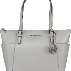 Beste deal 🌟 Michael Kors - Ew Tz Tote - PEARL GREY - Vrouwen - Maat T/U 🔥