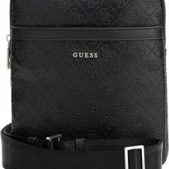 Aanbiedingen 🌟 Guess Kleine Schoudertas / Crossbody Tas Dames - Hide - Zwart 🎁 -tassen-dames Verkoop 550x679 1