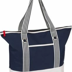 Goedkoop 😀 Masha Strandtas Ischa Blauw/wit 🤩