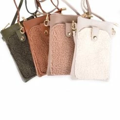 Coupon ⌛ Merkloos Lederen Telefoontasje Met Teddy - Beige - Made In Italy ❤️ -tassen-dames Verkoop 550x697 7