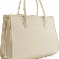 Korting 😉 Violet Hamden Essential Bag Dames LaptoptasShopper Leer - Beige 😍 -tassen-dames Verkoop 550x699 3