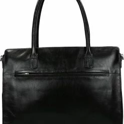 Aanbiedingen ⌛ Claudio Ferrici Laptoptas Classico Leer - Zwart 👏 -tassen-dames Verkoop 550x701 8